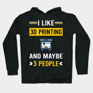 3 People 3D Printing Printer Hoodie